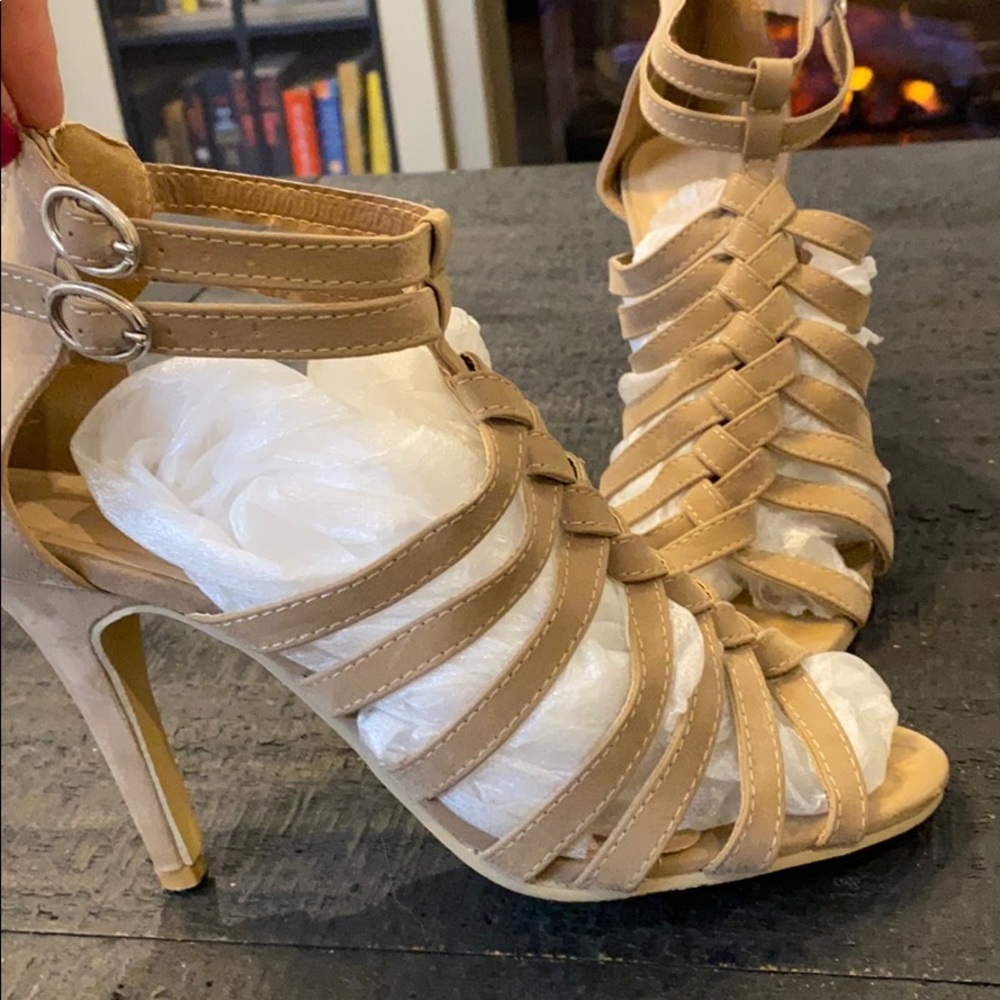 Braided Gladiator heel
